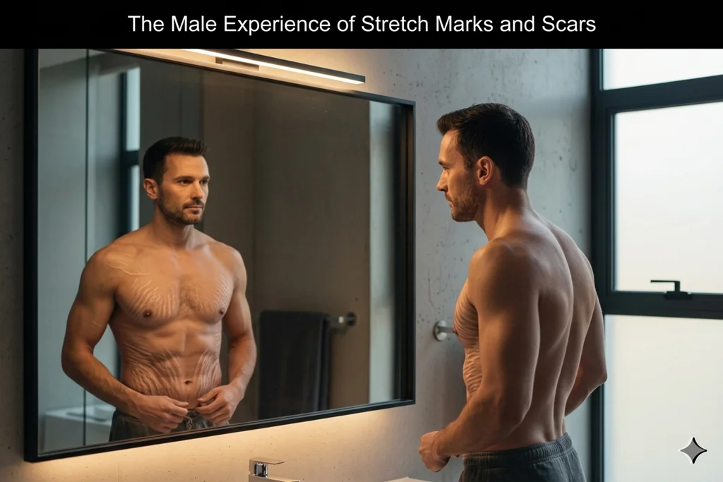 The Male Experience of Stretch Marks and Scars